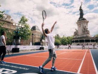 Kort tenisowy w centrum Paryża